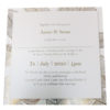 palm tree marble white with gold foil inner invite